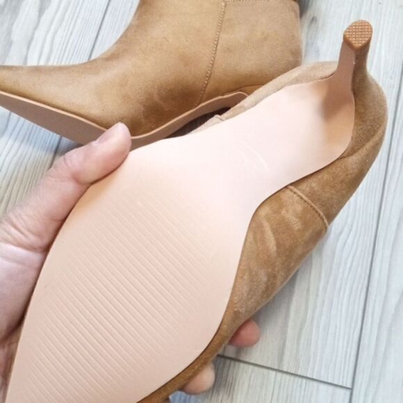 (20-3477) Coutgo Women's Mid Calf Slouchy Boots Suede High Heel Sz 6 - Picture 7 of 9